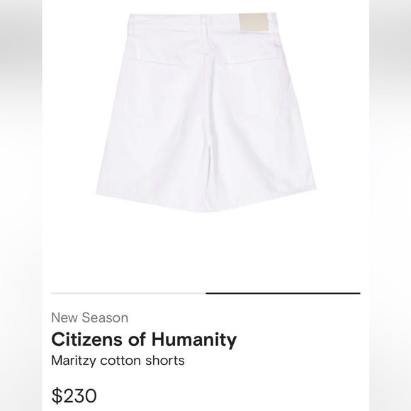 Citizens of Humanity Maritzy Shorts Size 28 NWT - Picture 3 of 14